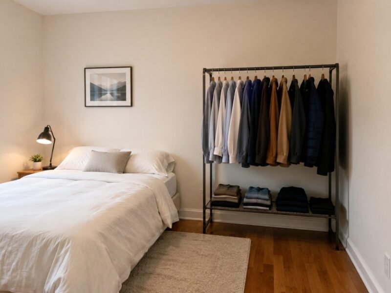 Bedroom With No Closet and You’re Renting? 9 Storage Fixes That Won’t Cost You Your Deposit