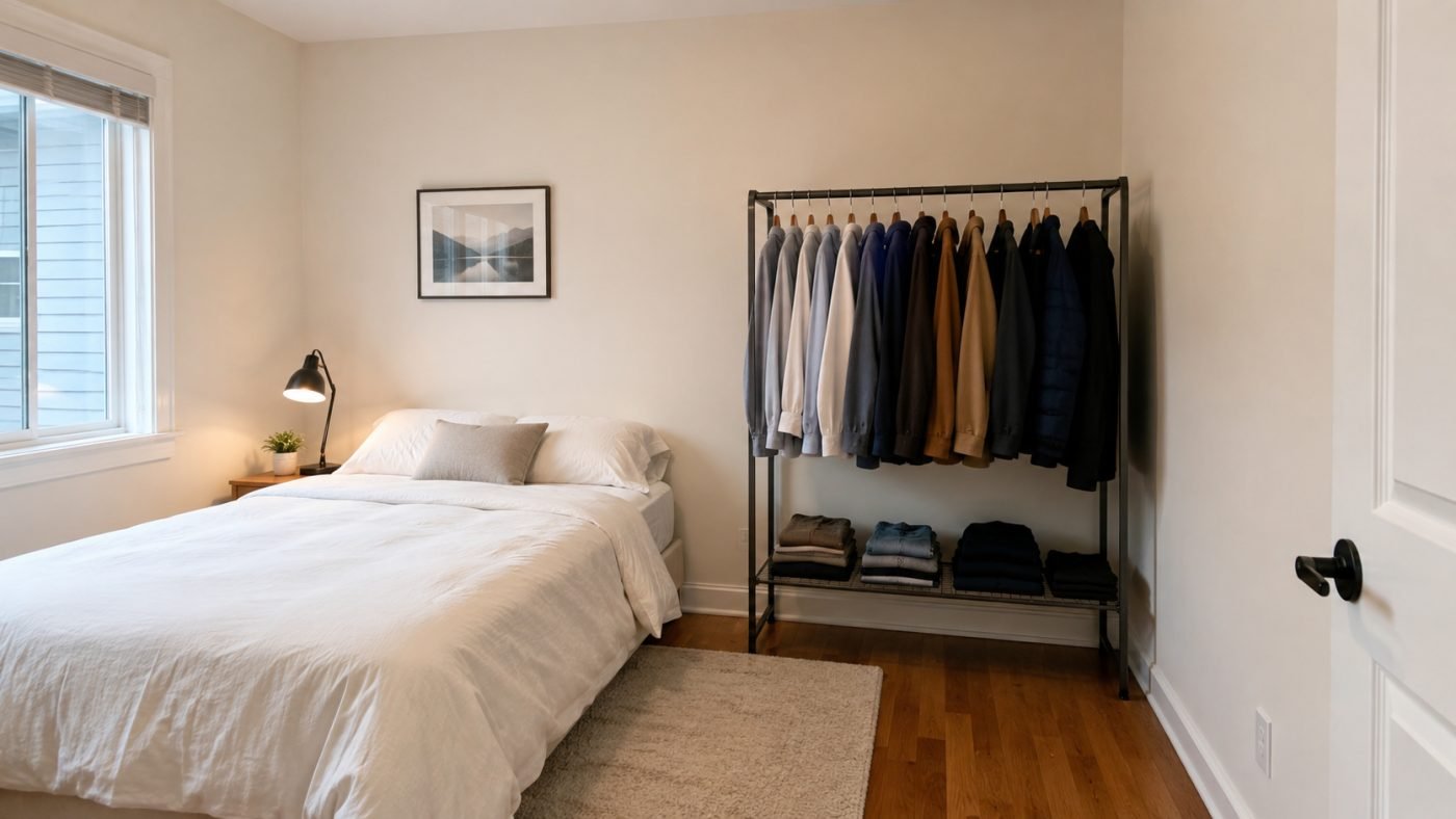 Bedroom With No Closet and You’re Renting? 9 Storage Fixes That Won’t Cost You Your Deposit